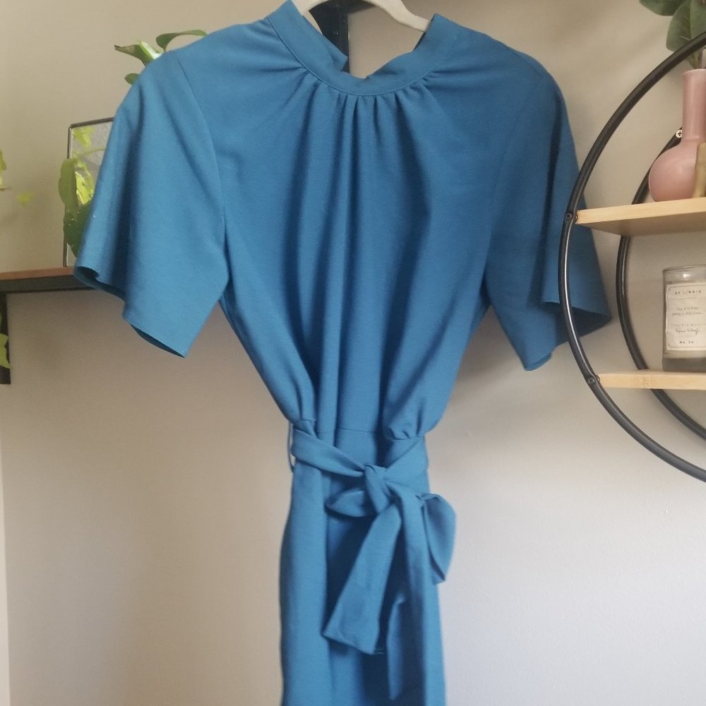Belted A line Dress